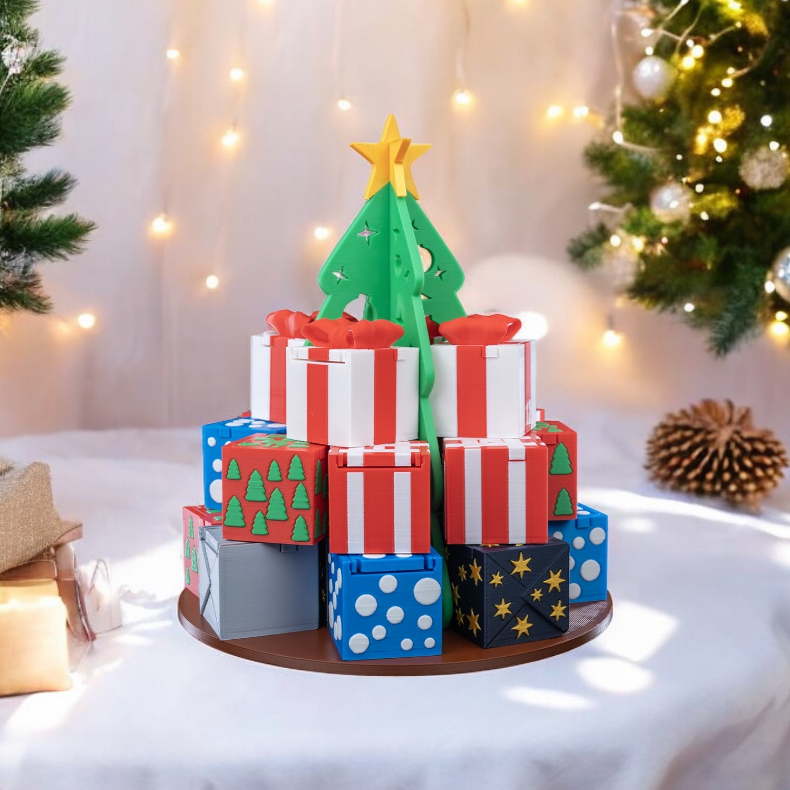 Gift Stack Countdown Containers